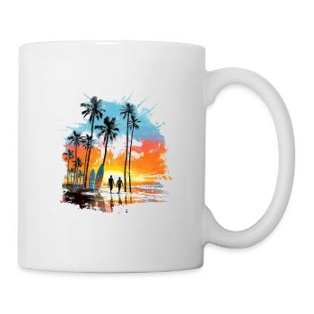 Einfach nur Sommer, Sonne und Strand - Tasse - Weiß - Rechts