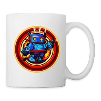 Böser Roboter Serie 006 - Tasse - Weiß - Rechts