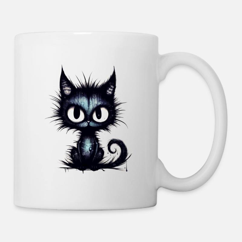 Chat moche - Mug blanc - blanc