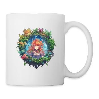 Mignonne fille d’anime et de manga de conte de fées - Mug blanc - blanc - Droite