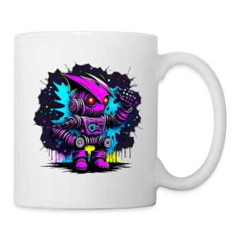 Böser Roboter Serie 009 - Tasse - Weiß - Rechts