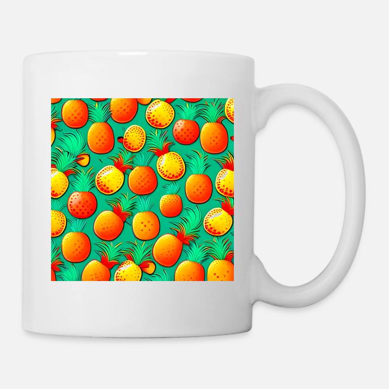 Ananas-Paradies - Tasse - Weiß