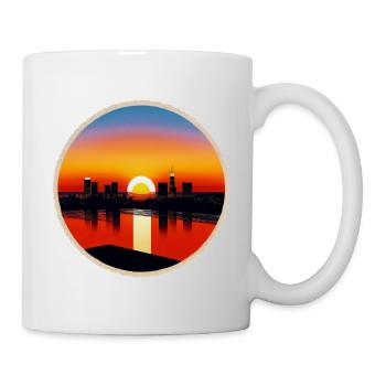 Los Angeles Coucher de Soleil - Mug blanc - blanc - Droite