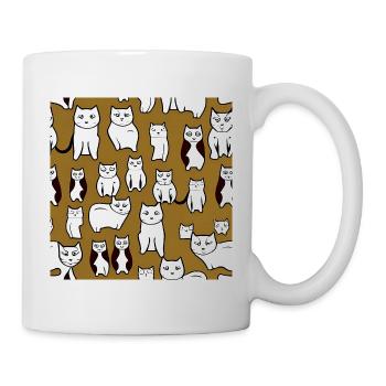 Modèle d’amoureux des chats - Mug blanc - blanc - Droite