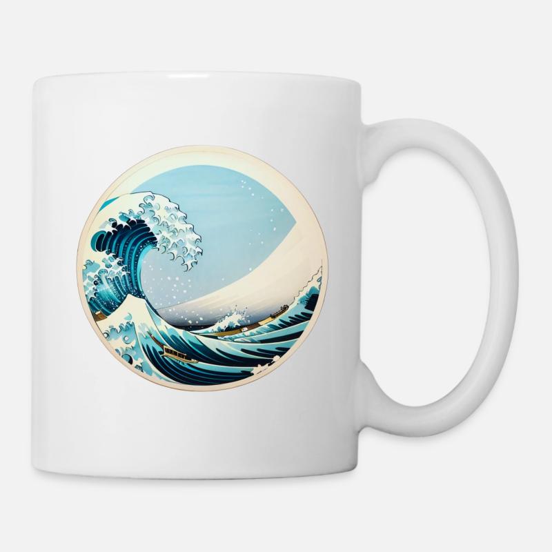Gefangen in der Welle - Tasse - Weiß
