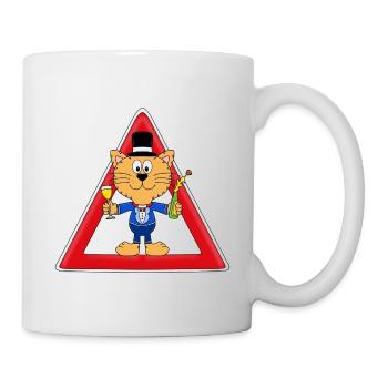 ACHTUNG KATER! - KATZE - TIER - TIERISCH - Tasse - Weiß - Rechts