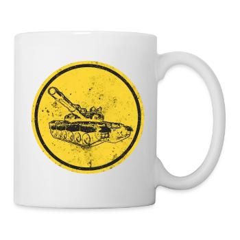 Panzer - Tasse - Weiß - Rechts
