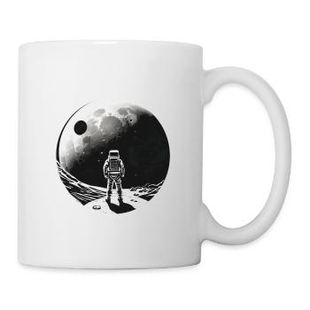 Astrotnaut sur la Lune - Mug blanc - blanc - Droite