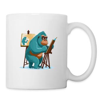 Chef-d’œuvre du singe - Mug blanc - blanc - Droite