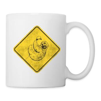 Faultier - Tasse - Weiß - Rechts