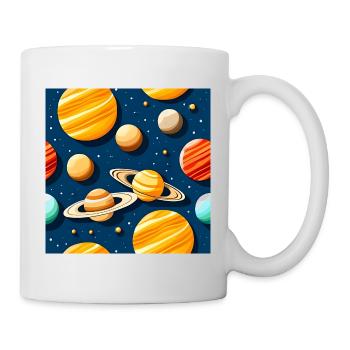 Modèle de système solaire bizarre - Mug blanc - blanc - Droite