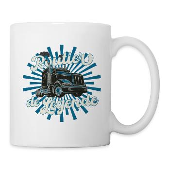 Routier de légende cadeau homme chauffeur routier - Mug blanc - blanc - Droite