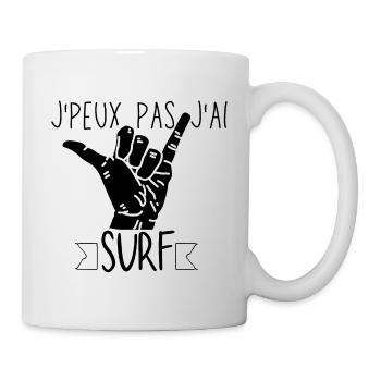 J Peux Pas J ai surf - Mug blanc - blanc - Droite