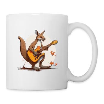 Schaukelndes Känguru - Tasse - Weiß - Rechts