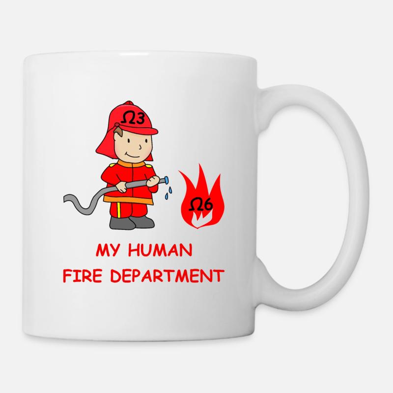My Human Fire Department - Omega3 - Mug - white