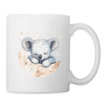 Schlafender Koala im Schlafanzug - Tasse - Weiß - Rechts