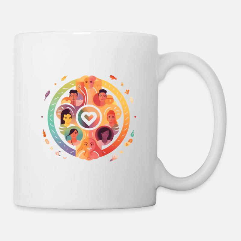 Diversité et tolérance - Mug blanc - blanc