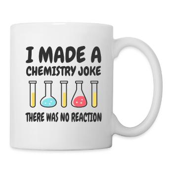Blague de chimie, il n’y a pas eu de réaction - Mug blanc - blanc - Droite