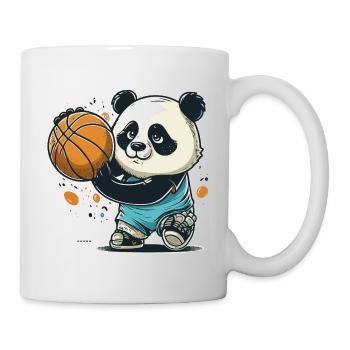 Cerceaux avec un panda - Mug blanc - blanc - Droite