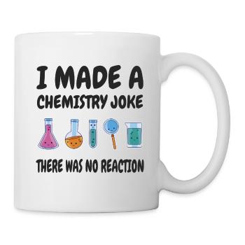 Blague de chimie, il n’y a pas eu de réaction - Mug blanc - blanc - Droite
