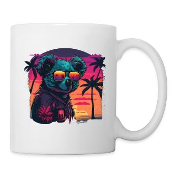 Synthwave Koala Sunset - Mug - white - Right