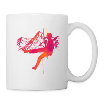 Klettern Kletterkunst Kletterer / Kletterer - Tasse - Weiß - Rechts
