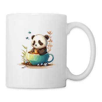 Panda Tea Time - Tasse - Weiß - Rechts