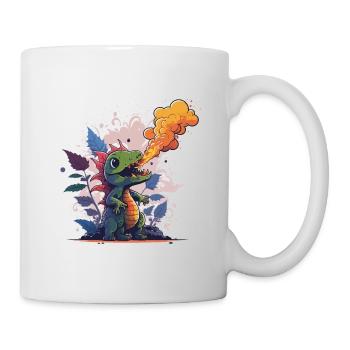 Feuerspucker - Tasse - Weiß - Rechts