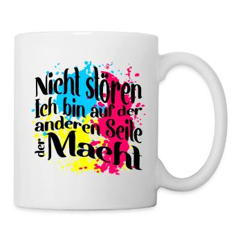 Ich bin auf der anderen Seite der Macht - Tasse - Weiß - Rechts