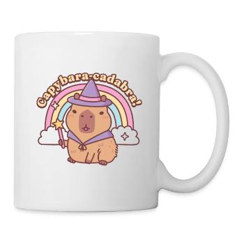 Cute Capybara Magic Capybaracadabra Funny - Mug - white - Right