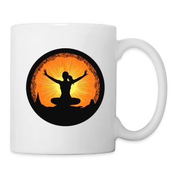 Yoga Sun Salutation - Mug - white - Right
