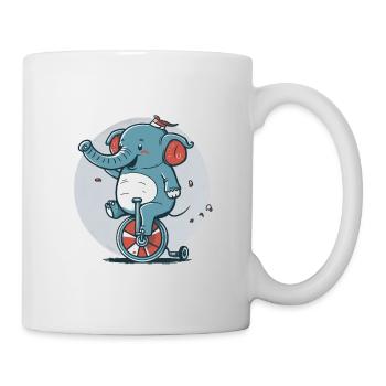 Unicycle Elephant - Mug - white - Right