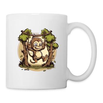 Swinging Monkey - Mug - white - Right