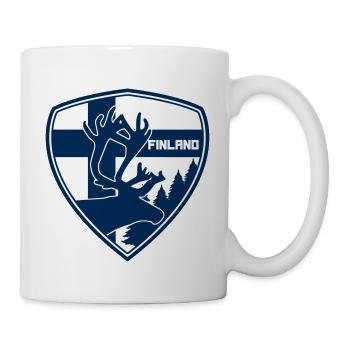 FINLAND - Reindeer - Tasse - Weiß - Rechts