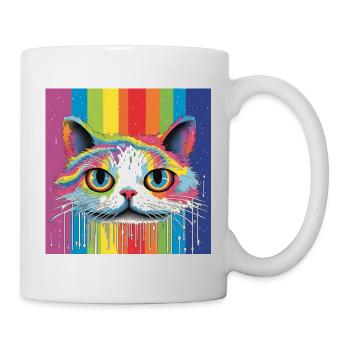 Rainbow kitty - Mug - white - Right