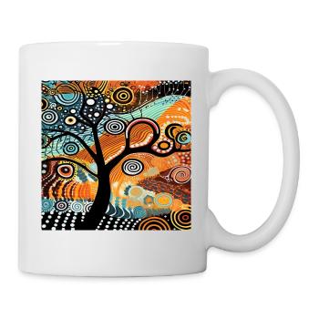 ARBORIGENE KUNST - Tasse - Weiß - Rechts