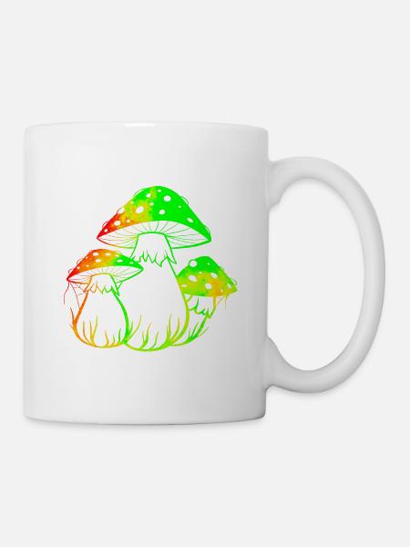Neon mushrooms - Mug - white