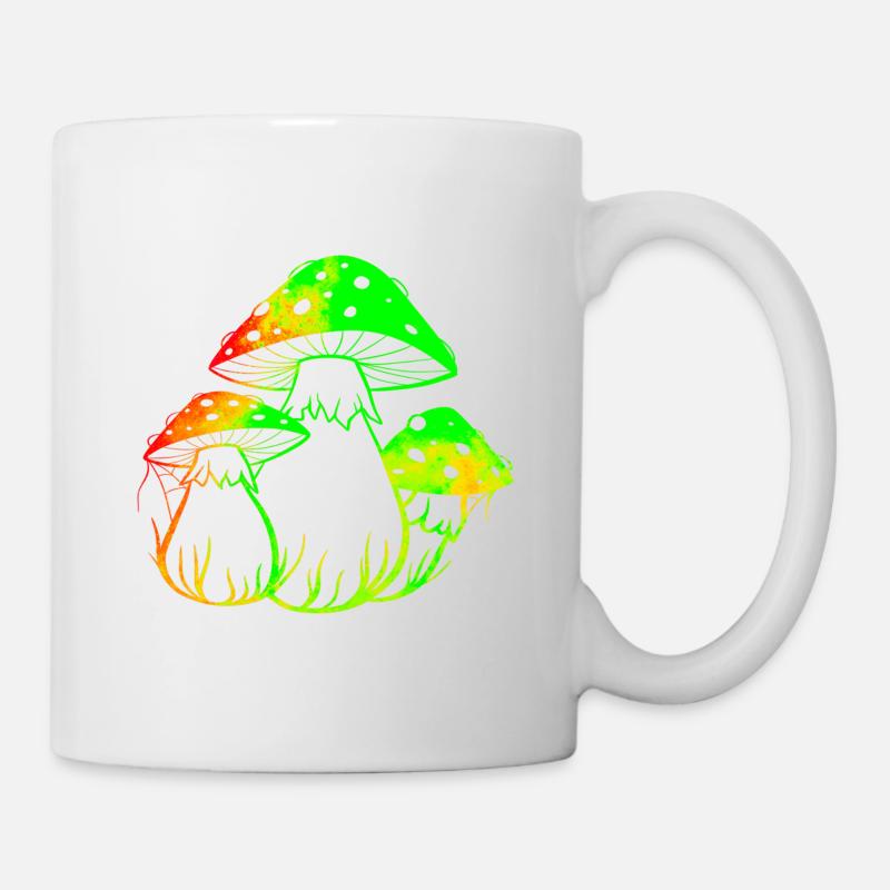 Neon mushrooms - Mug - white