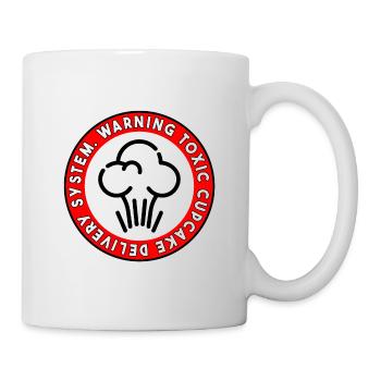 Toxic Cupcake Delivery Warning - Mug - white - Right