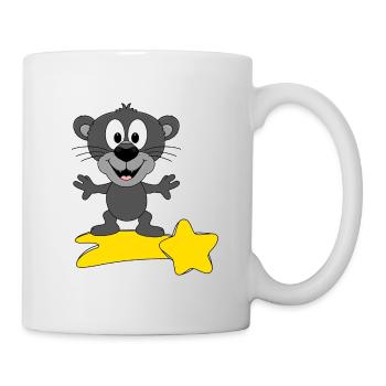 STERNSCHNUPPE - PANTHER - TIER - KIND - BABY - Tasse - Weiß - Rechts