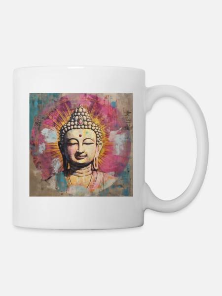 BUDDHA-ZEN-MEDITATION - Tasse - Weiß