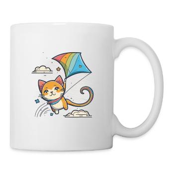Mit Kitty in den Himmel - Tasse - Weiß - Rechts