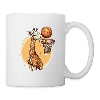Giraffe on the Court - Mug - white - Right
