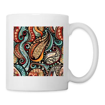 Zentangle Paisley Pattern - Mug - white - Right