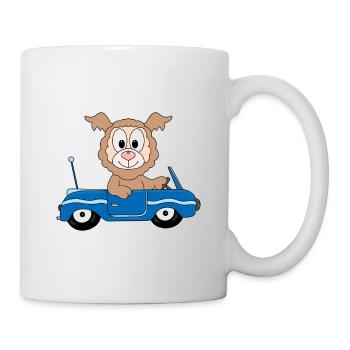 AUTO - LAMA - ALPAKA - TIER - AUTOFAHRER - FUN - Tasse - Weiß - Rechts