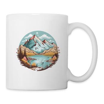 Peaceful Mountain Retreat - Mug - white - Right