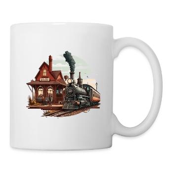 Steaming into the Station - Mug - white - Right