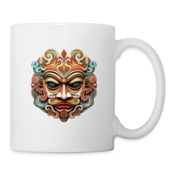 MASQUE BALINAIS INDONESIE - Mug blanc - blanc - Droite