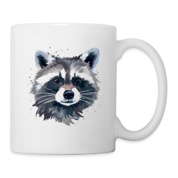 Süßer Waschbär - Tasse - Weiß - Rechts