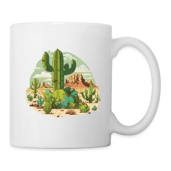Das Königreich der Kakteen - Tasse - Weiß - Rechts
